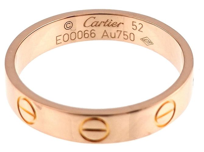 Anello Cartier Mini Love in oro rosa 18K - vista 3