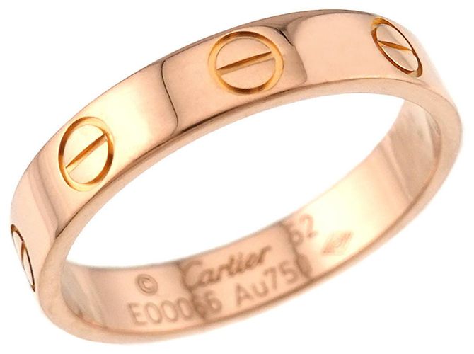 Anello Cartier Mini Love in oro rosa 18K - vista 4