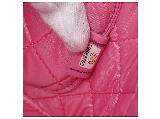 Beauty Case Chanel Vintage Timeless Caviar Large Rosa - vista 6