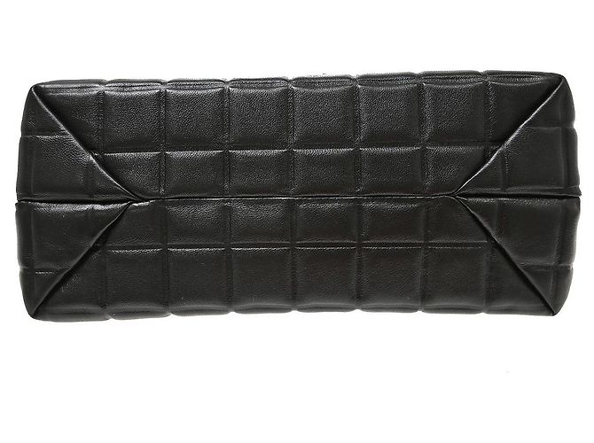 Chanel Chocolate Bar Frame Quilted Lambskin Small Nero - vista 7
