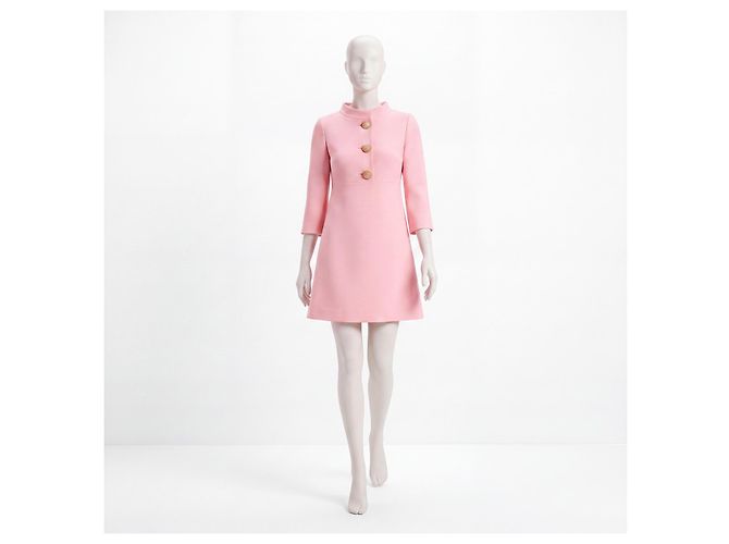 Valentino Vestido corto de Crepe Couture rosa - vista 2