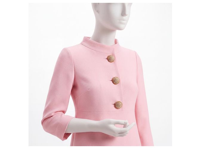 Valentino Vestido corto de Crepe Couture rosa - vista 4