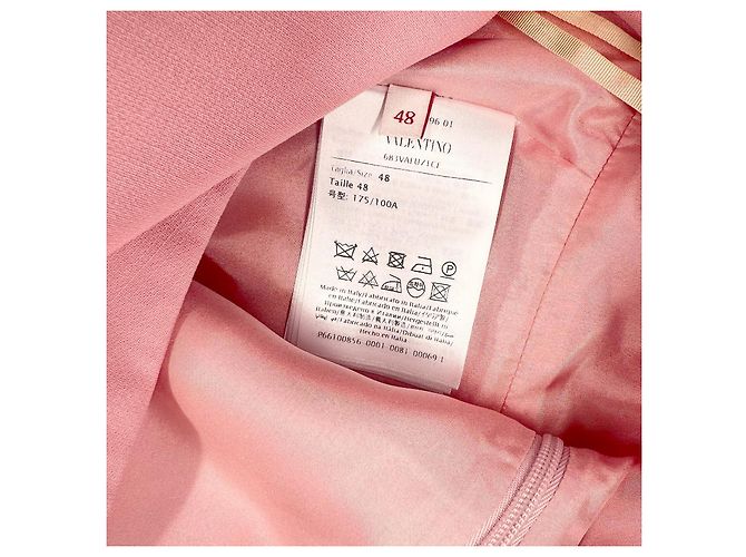 Valentino Vestido corto de Crepe Couture rosa - vista 7