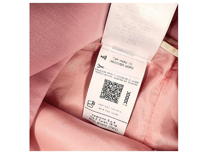 Valentino Vestido corto de Crepe Couture rosa - vista 8