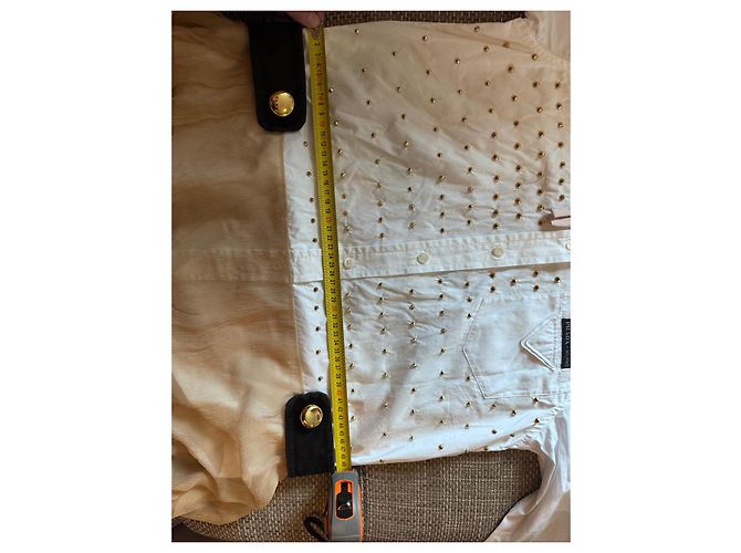 Vestido Prada Runway SS19 de seda con tachuelas Negro Blanco Beige - vista 14