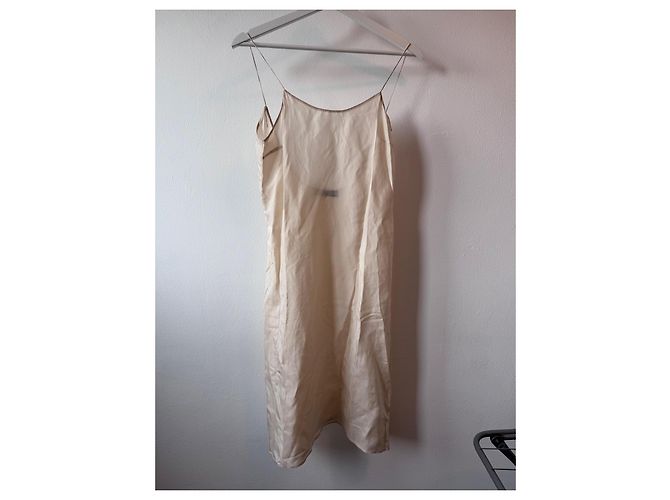 Vestido Prada Runway SS19 de seda con tachuelas Negro Blanco Beige - vista 7