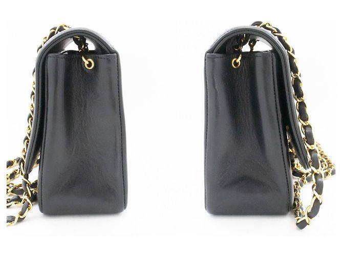 Chanel Mademoiselle Vintage Flap Lambskin Nero - vista 5