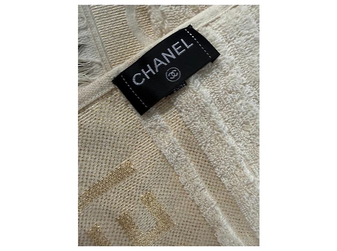 Toalla de playa Chanel en algodón écru Crudo - vista 5