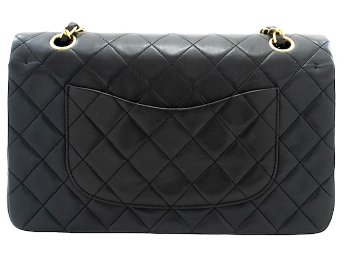 Chanel Classic Flap Lambskin Medium Nero - vista 2
