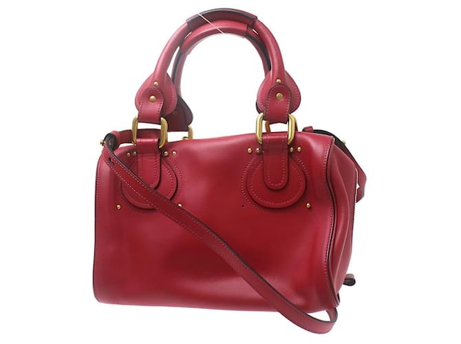 Chloé Chloe Paddington Lock Leather small Rot - Ansicht 2