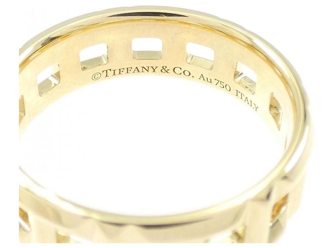Tiffany & Co Anello Tiffany T True Wide in oro giallo 18K - vista 3