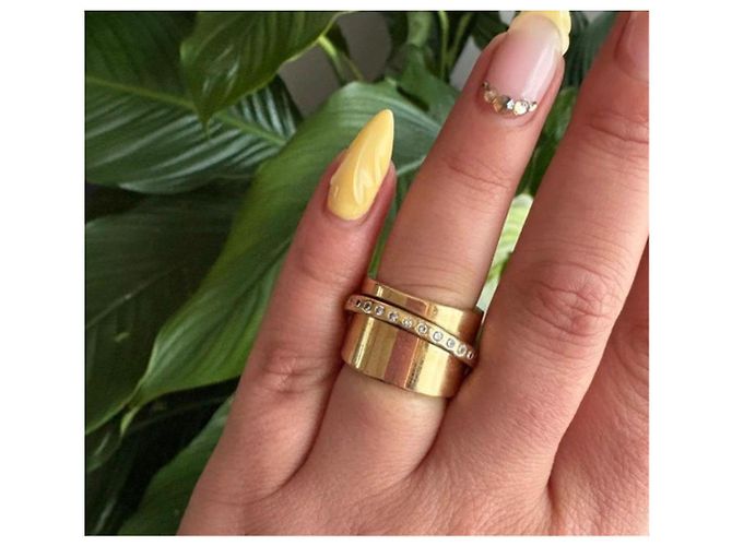 Anello Dinh Van Ariane in Oro Giallo e Diamanti D'oro - vista 2