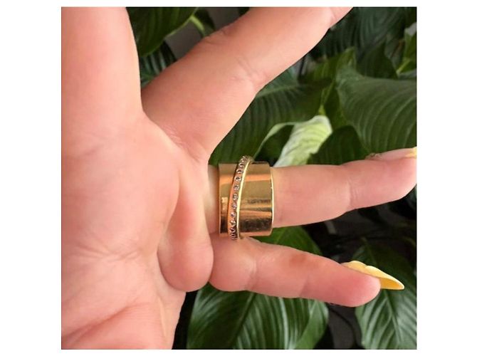 Anello Dinh Van Ariane in Oro Giallo e Diamanti D'oro - vista 3