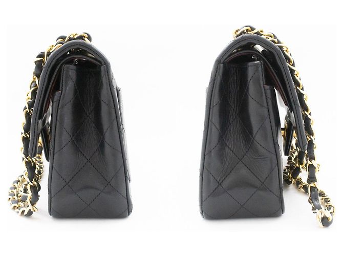 Chanel Classic Flap Lambskin Small Nero - vista 5