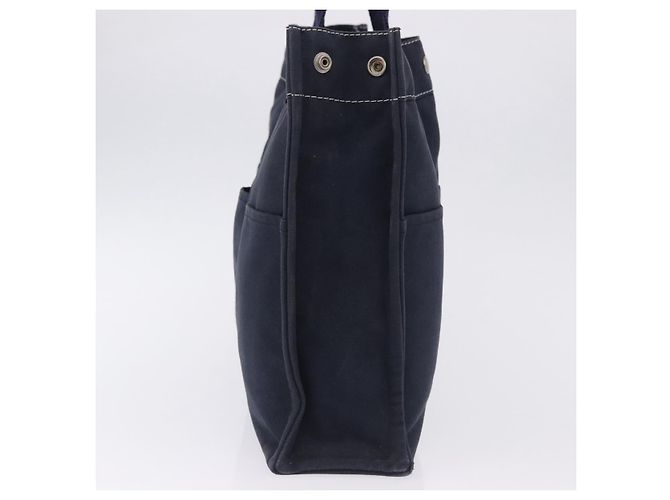 Hermès Hermes Fourre Tout Tote Canvas MM Blu navy - vista 4