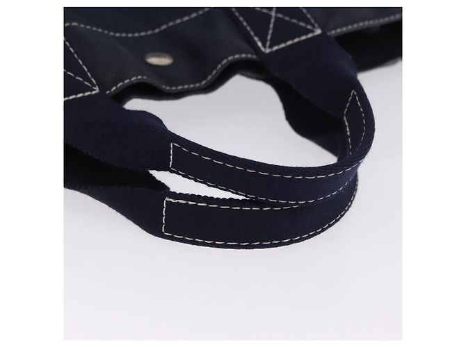 Hermès Hermes Fourre Tout Tote Canvas MM Blu navy - vista 7
