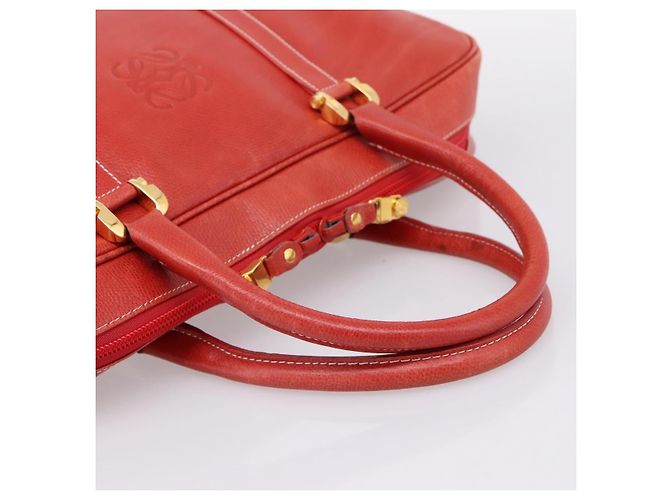 Loewe Anagram Business Leather Vermelho - vista 7