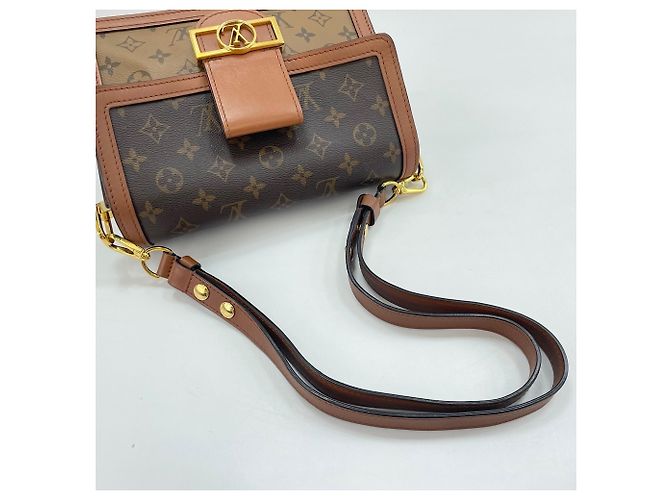 Louis Vuitton Dauphine MM Schultertasche Braun - Ansicht 9