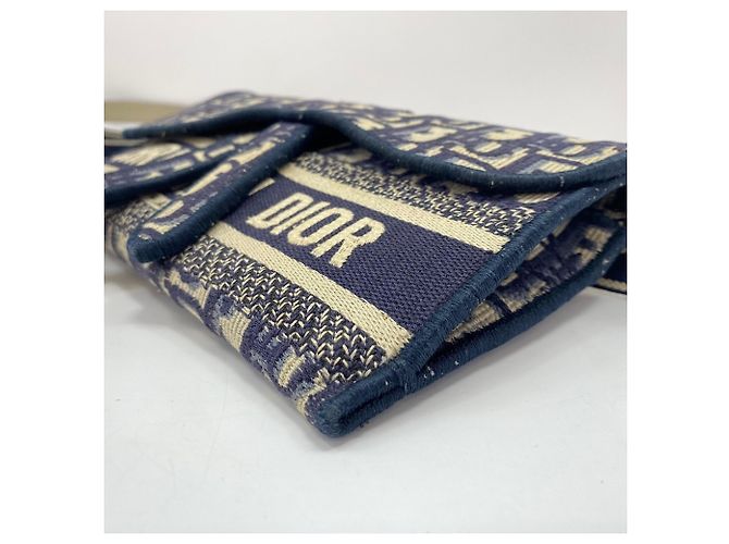 Borsello da vita Christian Dior Saddle Slim Pouch Oblique Blu navy - vista 9