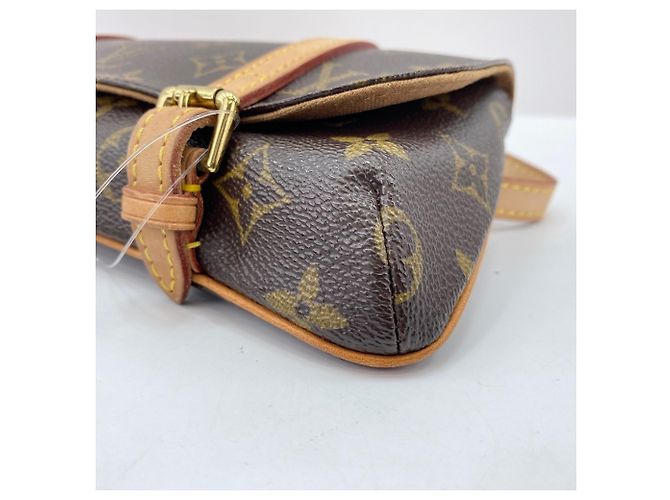 Borsa a tracolla Louis Vuitton Pochette Marelle Marrone - vista 7