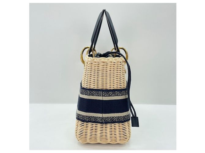 Borsa a mano e a tracolla Christian Dior Lady - Beige - vista 4