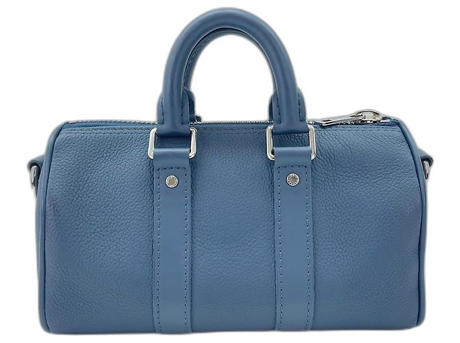 Borsa a mano Louis Vuitton Keepall XS Blu navy - vista 3