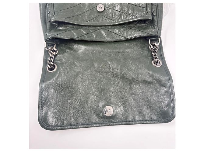Borsa a mano e a tracolla Yves Saint Laurent Niki Verde - vista 12