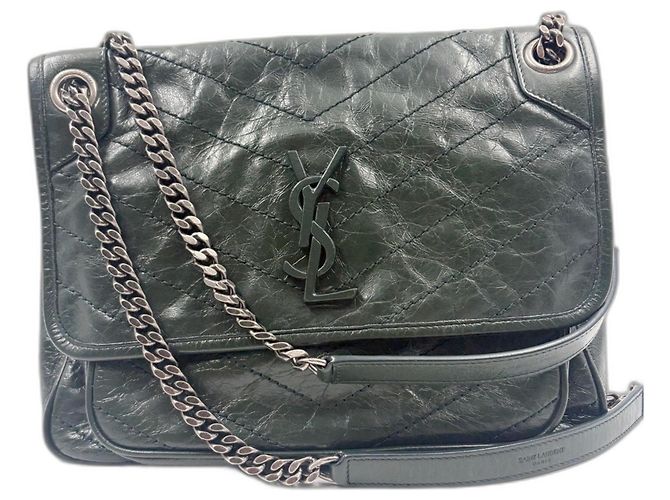 Borsa a mano e a tracolla Yves Saint Laurent Niki Verde - vista 2