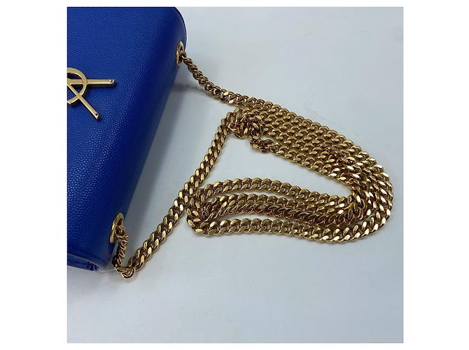 Borsa a tracolla Yves Saint Laurent Kate Blu - vista 8