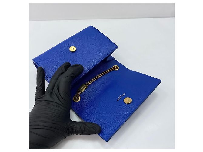Borsa a tracolla Yves Saint Laurent Kate Blu - vista 9