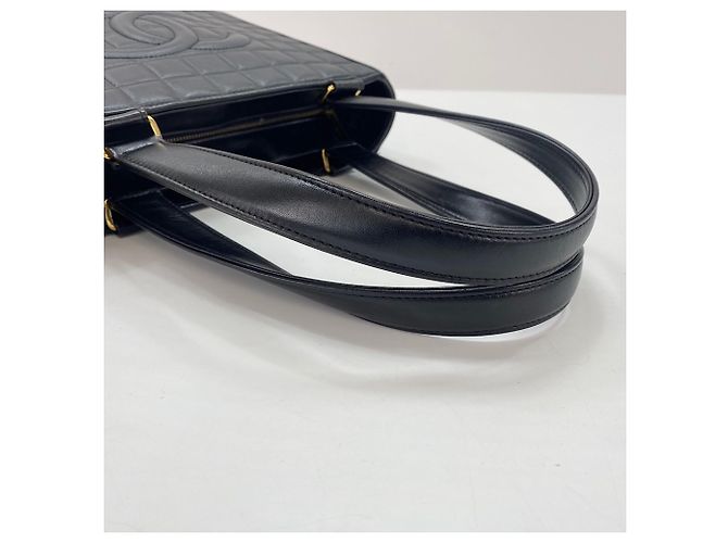 Borsa Tote CHANEL Chocolate Bar Nero - vista 10