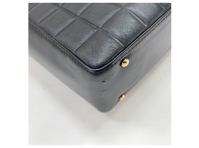 Borsa Tote CHANEL Chocolate Bar Nero - vista 8