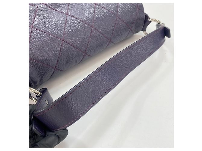 Borsa a tracolla Chanel On the Road Viola Porpora - vista 10