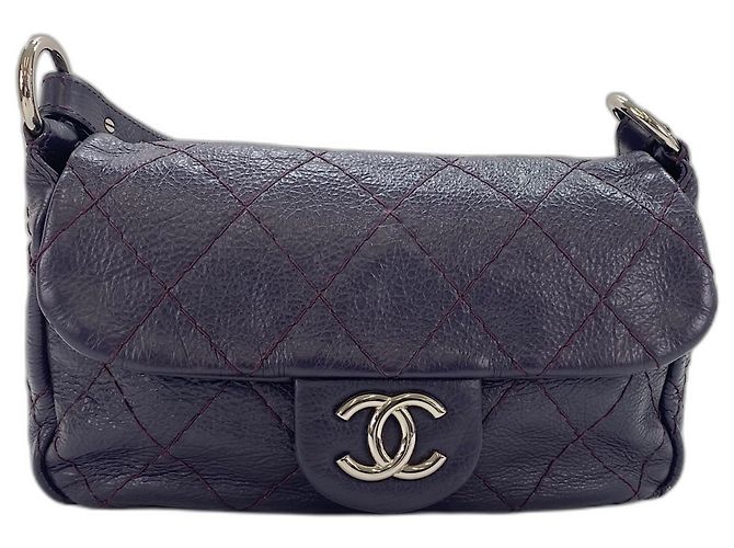 Borsa a tracolla Chanel On the Road Viola Porpora - vista 2