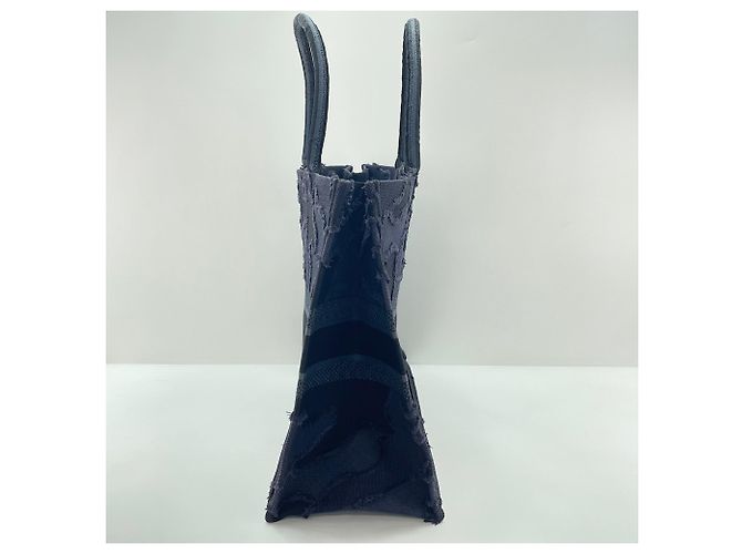 Borsa Book Tote con frange Christian Dior Blu navy - vista 4