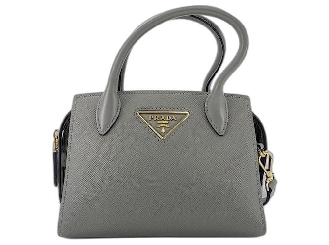 Prada Schultertasche Grau Braun - Ansicht 2