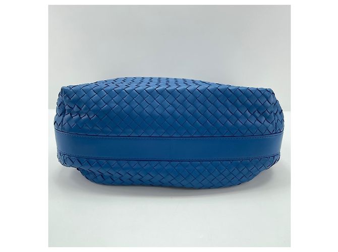 Borsa a tracolla Bottega Veneta Intrecciato Blu - vista 5