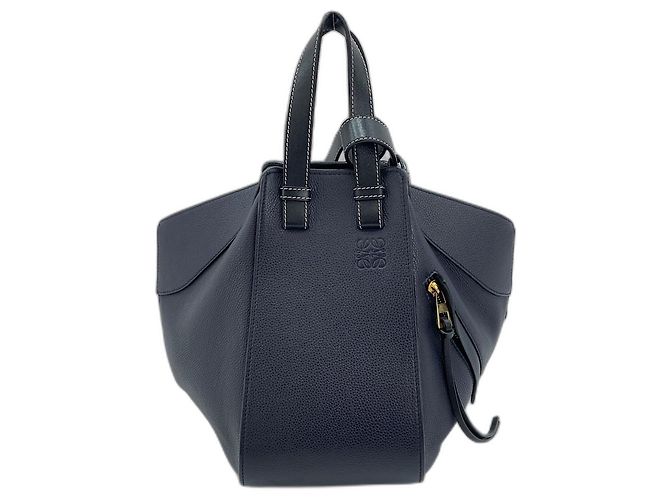 Borsa a mano e a tracolla Loewe Hammock Small in Navy Blu navy - vista 2
