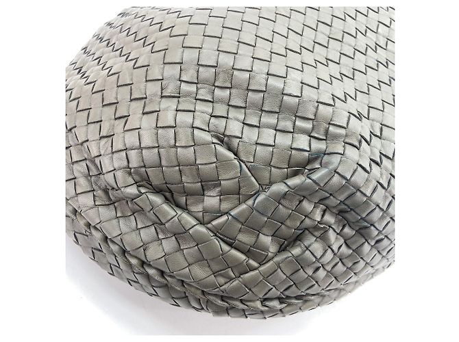 Borsa a tracolla Bottega Veneta Intrecciato Marrone - vista 5