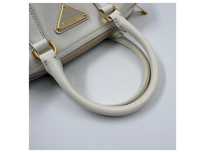 Borsa PRADA Saffiano usata in White Bianco - vista 10