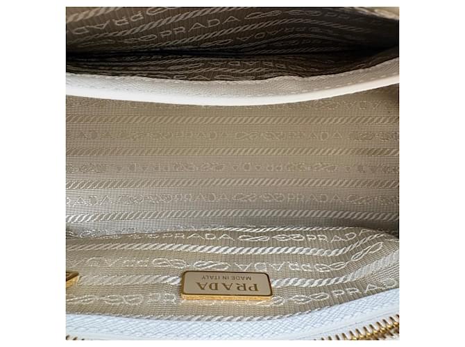 Borsa PRADA Saffiano usata in White Bianco - vista 12