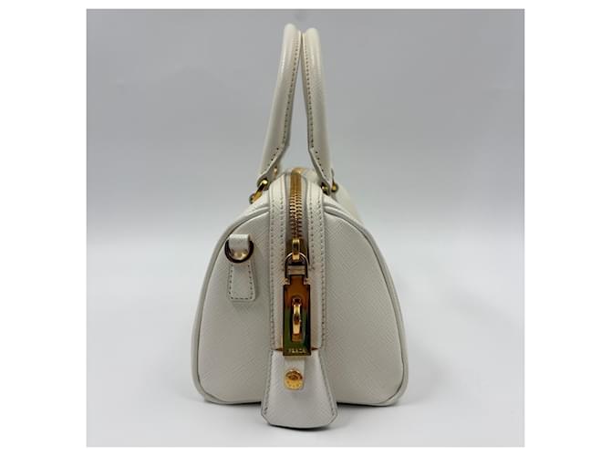 Borsa PRADA Saffiano usata in White Bianco - vista 5