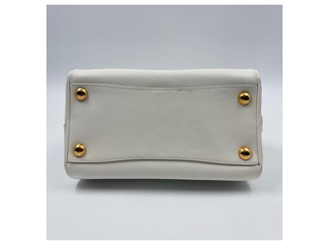 Borsa PRADA Saffiano usata in White Bianco - vista 7