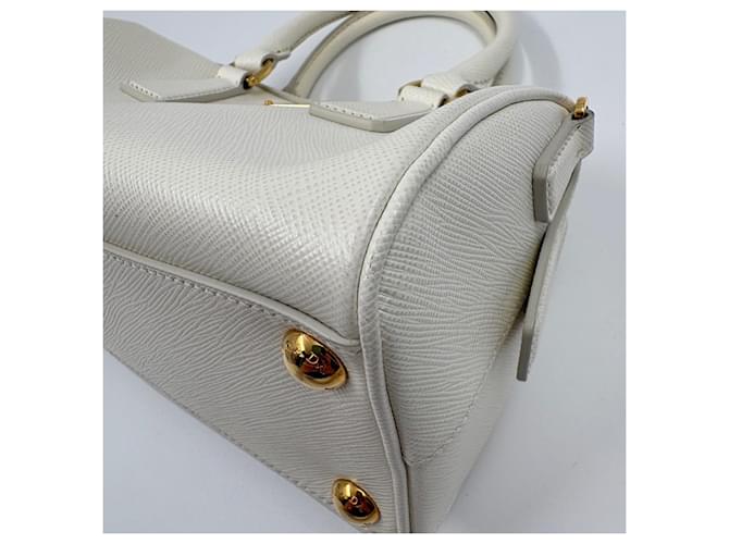 Borsa PRADA Saffiano usata in White Bianco - vista 9