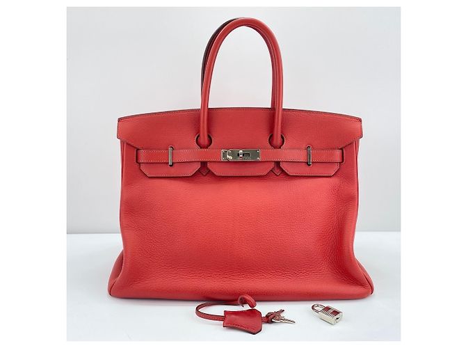 Hermès Bolso Hermes Birkin 35 en rojo Roja - vista 11