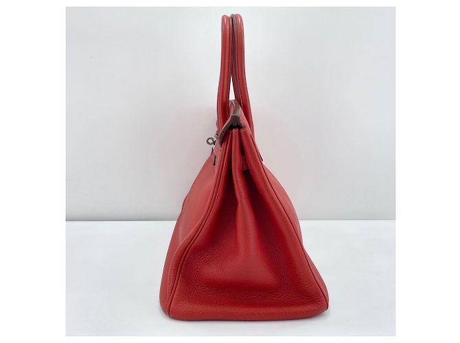 Hermès Bolso Hermes Birkin 35 en rojo Roja - vista 3