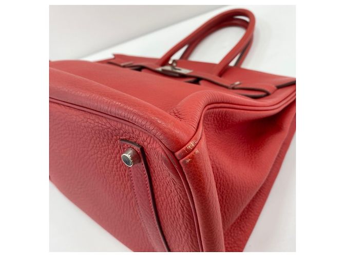 Hermès Bolso Hermes Birkin 35 en rojo Roja - vista 6