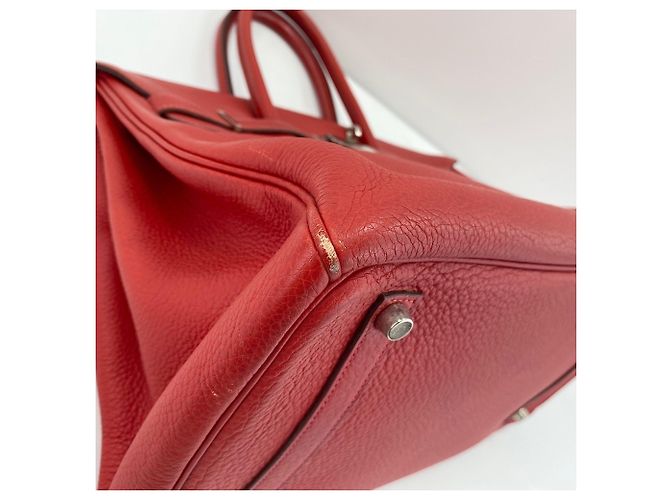 Hermès Bolso Hermes Birkin 35 en rojo Roja - vista 7