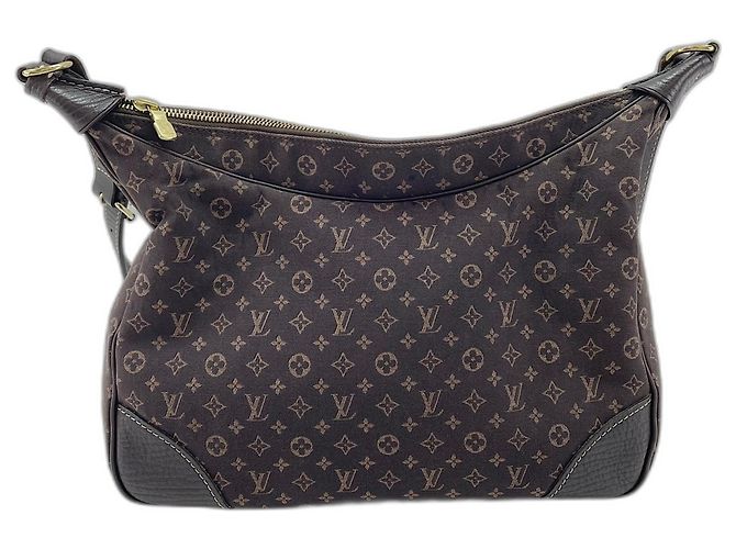 Borsa a tracolla Louis Vuitton Monogram Mini Lin Marrone - vista 2