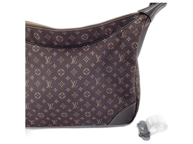 Borsa a tracolla Louis Vuitton Monogram Mini Lin Marrone - vista 3